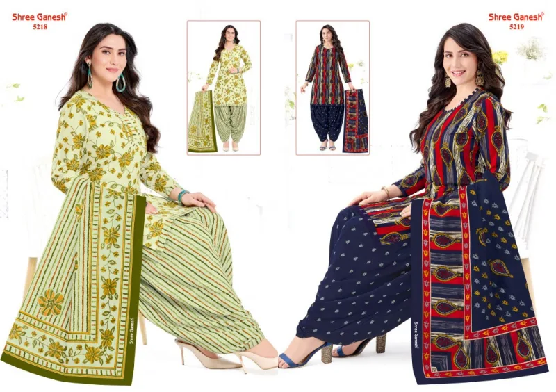 Hansika Vol 32 By Shree Ganesh Cotton Printed Dress Material 